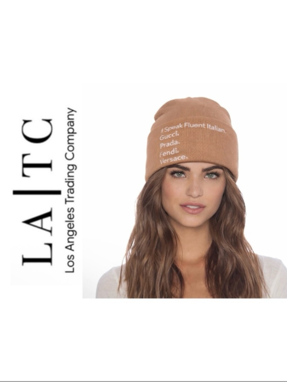 LA/TC Los Angeles Trading Company Fluent Italian Beanie in Wheat
